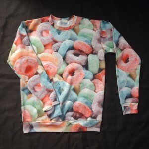 NWOT Shelfies Cereal Invasion Froot Loops Sweatshirt Size S